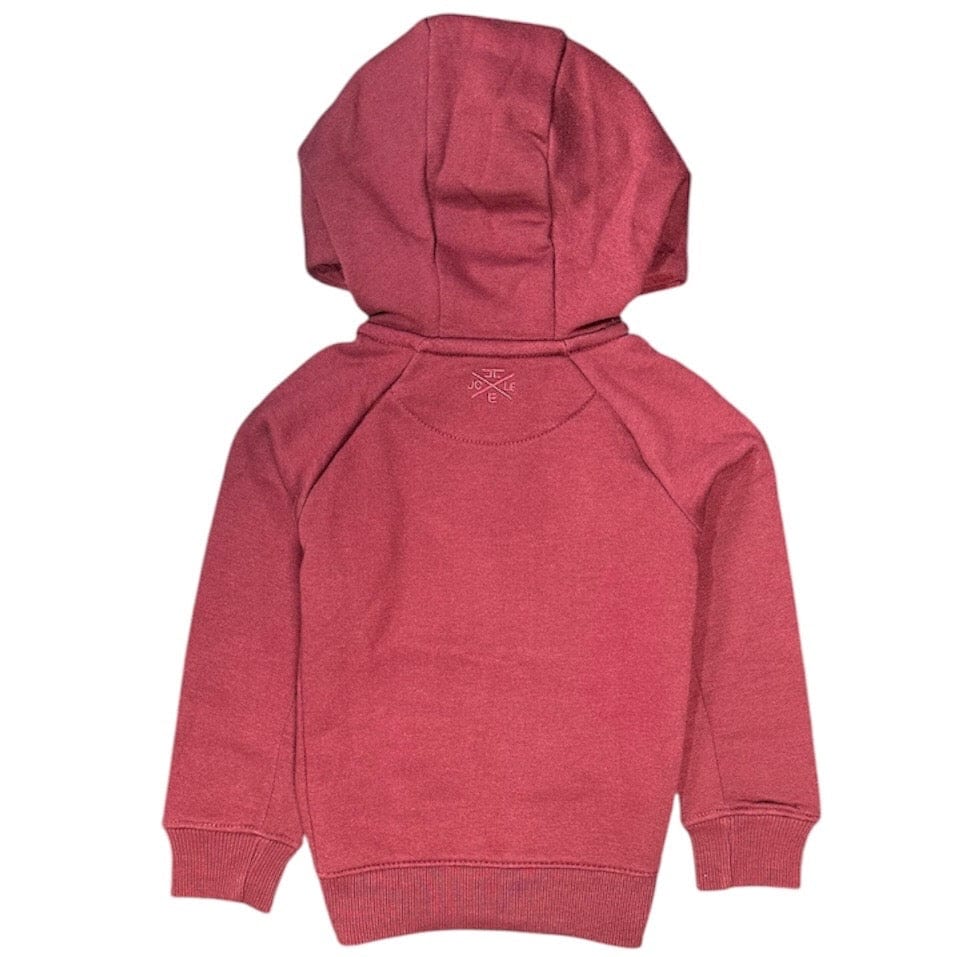 Kids Jordan Craig Uptown Zip Up Hoodie (Wine) 8521HK