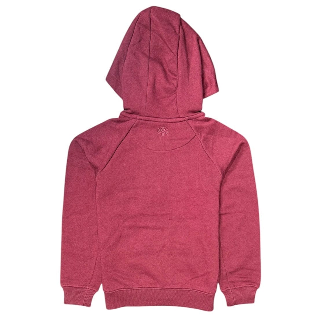 Kids Jordan Uptown Zip Up Hoodie (Wine) 8521HB