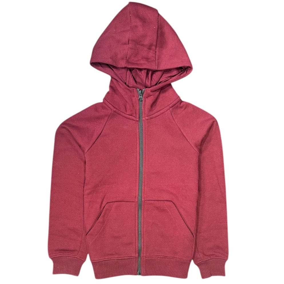 Kids Jordan Uptown Zip Up Hoodie (Wine) 8521HB