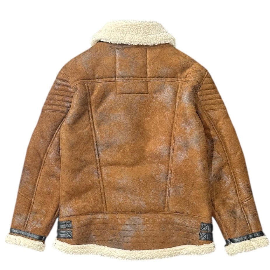 Boys Jordan Craig Sherpa Lined Jacket (Mocha) 91312B