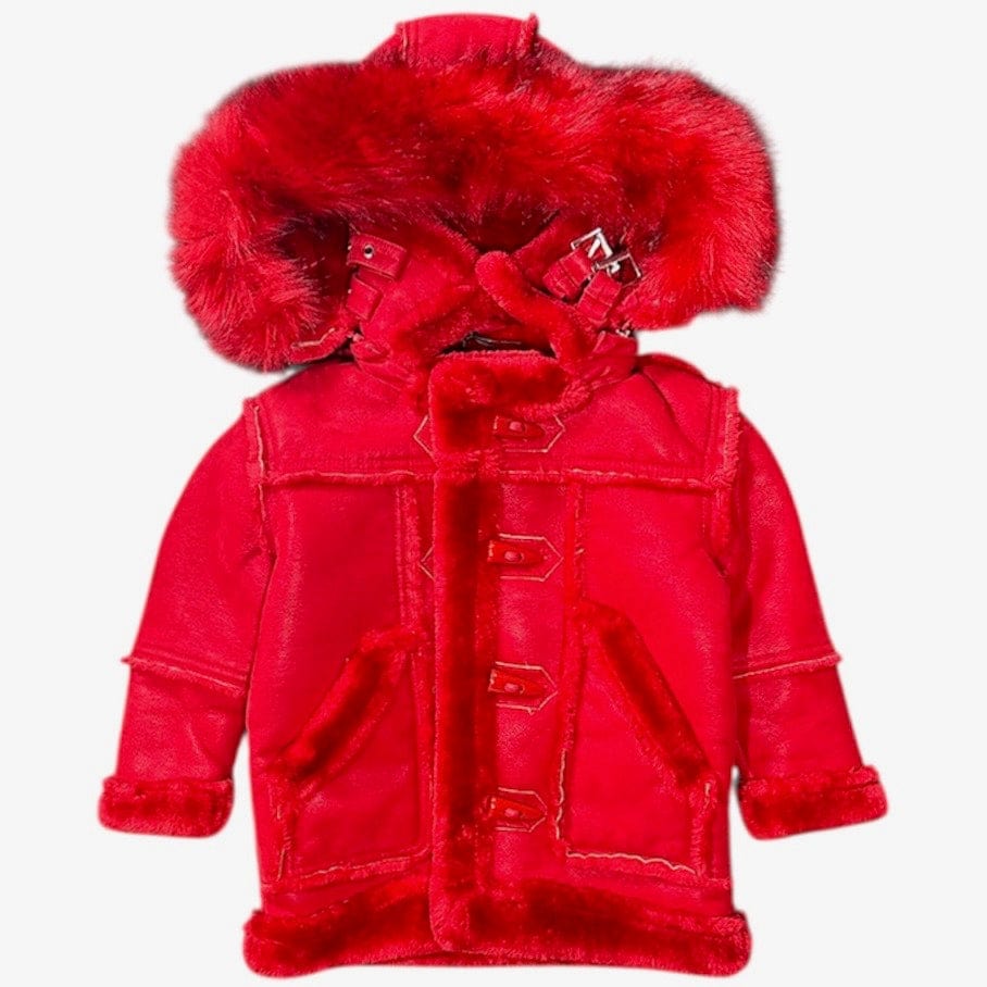 Kids Jordan Craig Denali Shearling Jacket (Red) 91445K