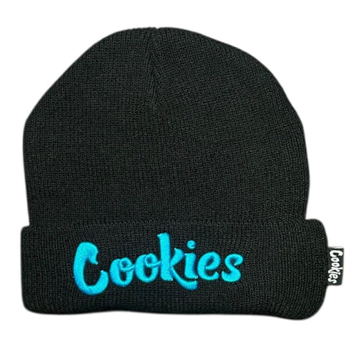 Cookies Knit Beanie Original Mint (Black/Blue) COO31E3