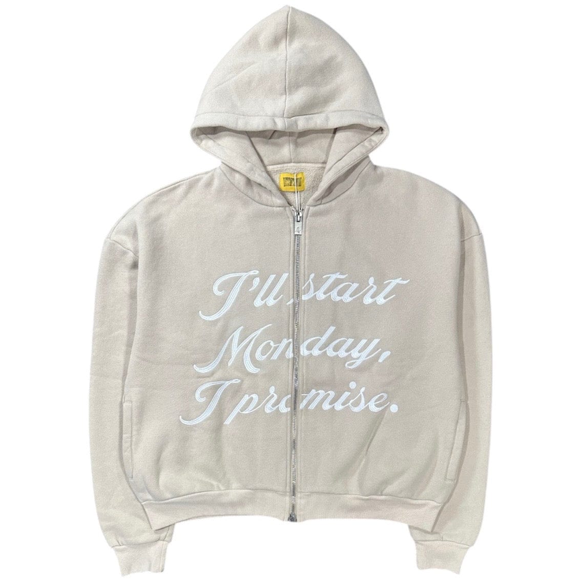 Diet Starts Monday Promise Full Zip Hoodie (Tan) DSM-HOL23-024