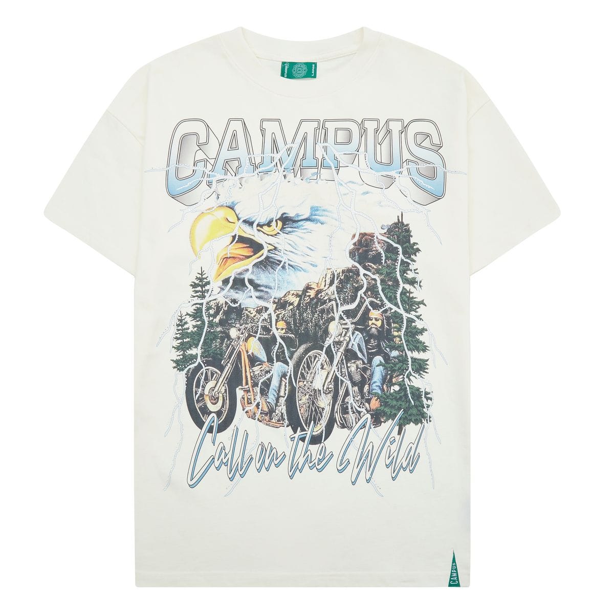 Campus Goods Electric Storm Cropped Tee (Cream) CG-SUM-10