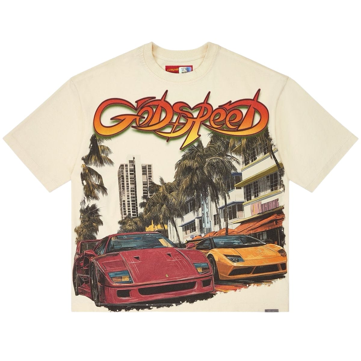 Godspeed South Beach Drive Miami Superrun Tee (Bone)