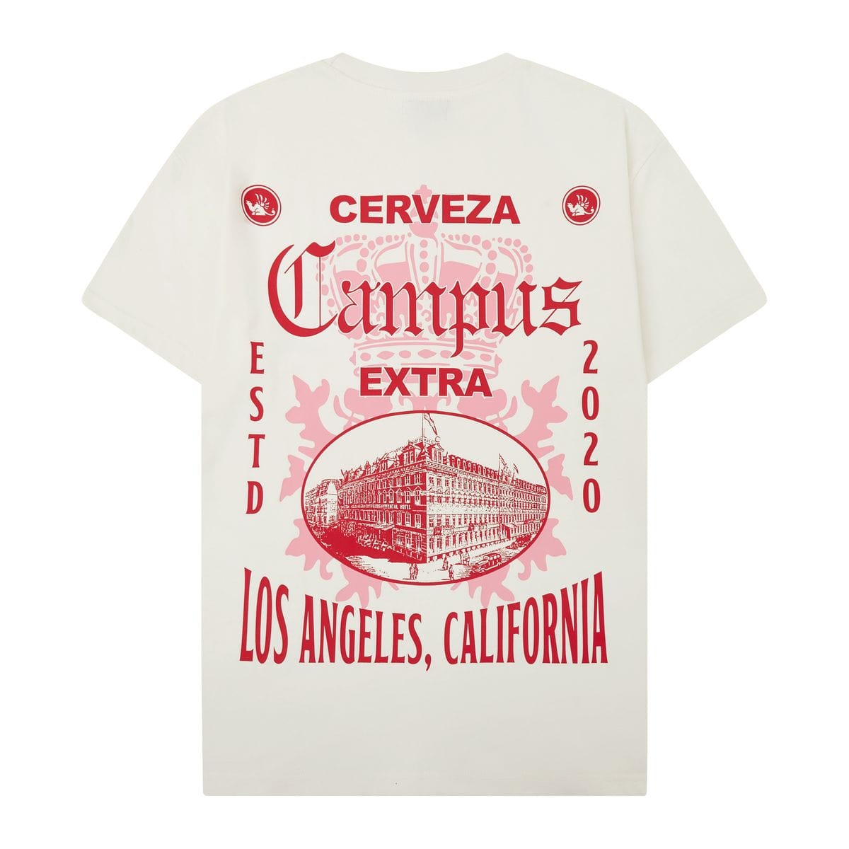 Campus Hoods La Vida Cropped Tee Cream (Cream) CG-SUM-5