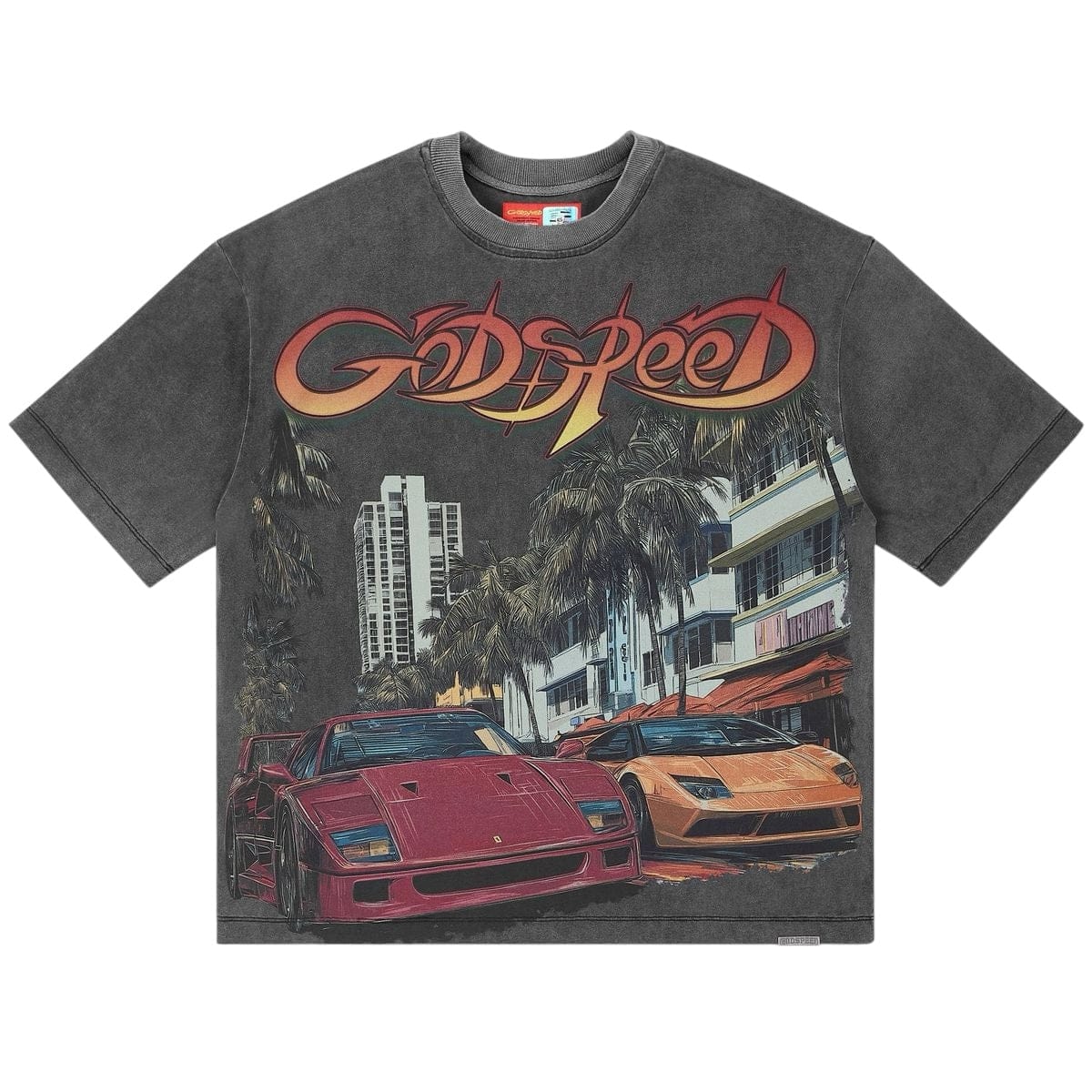 Godspeed South Beach Drive Miami Superrun Tee (Grey)
