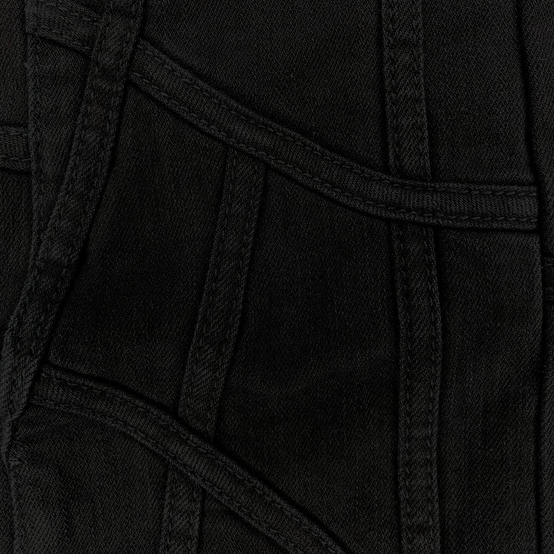 Valabasas Streak Flared Stacked Denim (Black) VLBS6041