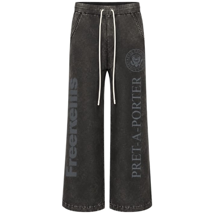 Free Refills Pret A Porter Flare Sweatpants (Black) FR-H26-009