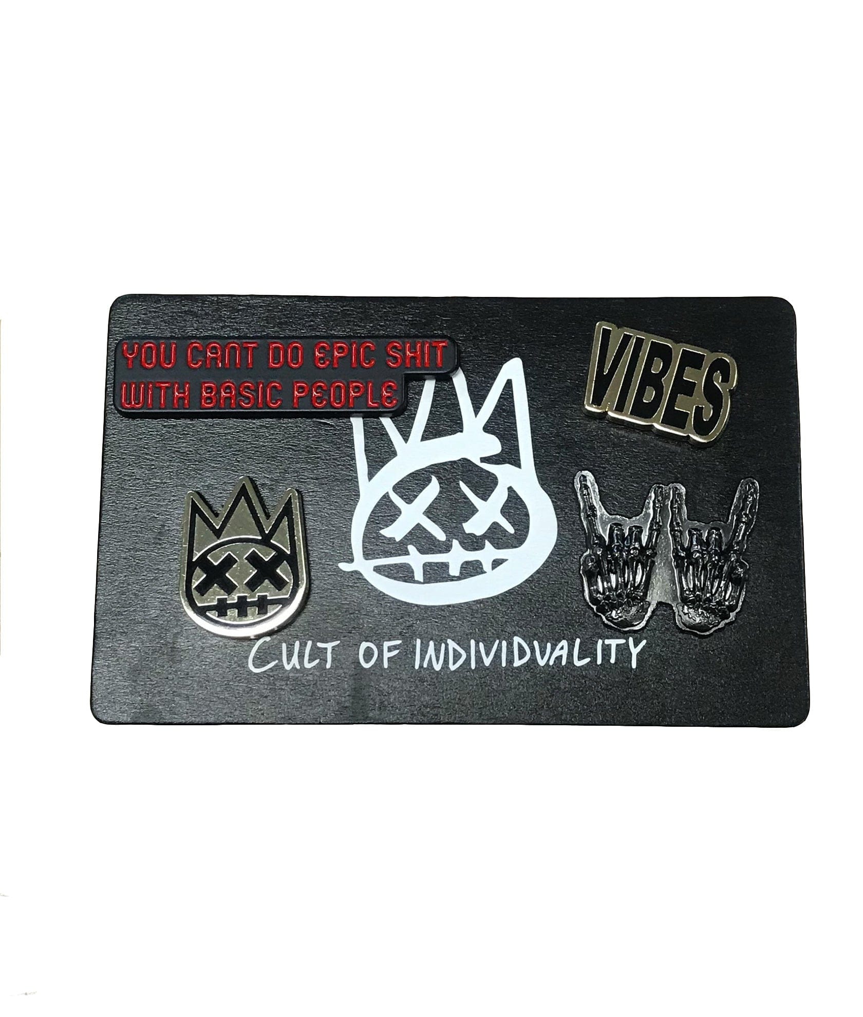 VARIETY OF CULT ENAMEL PINS