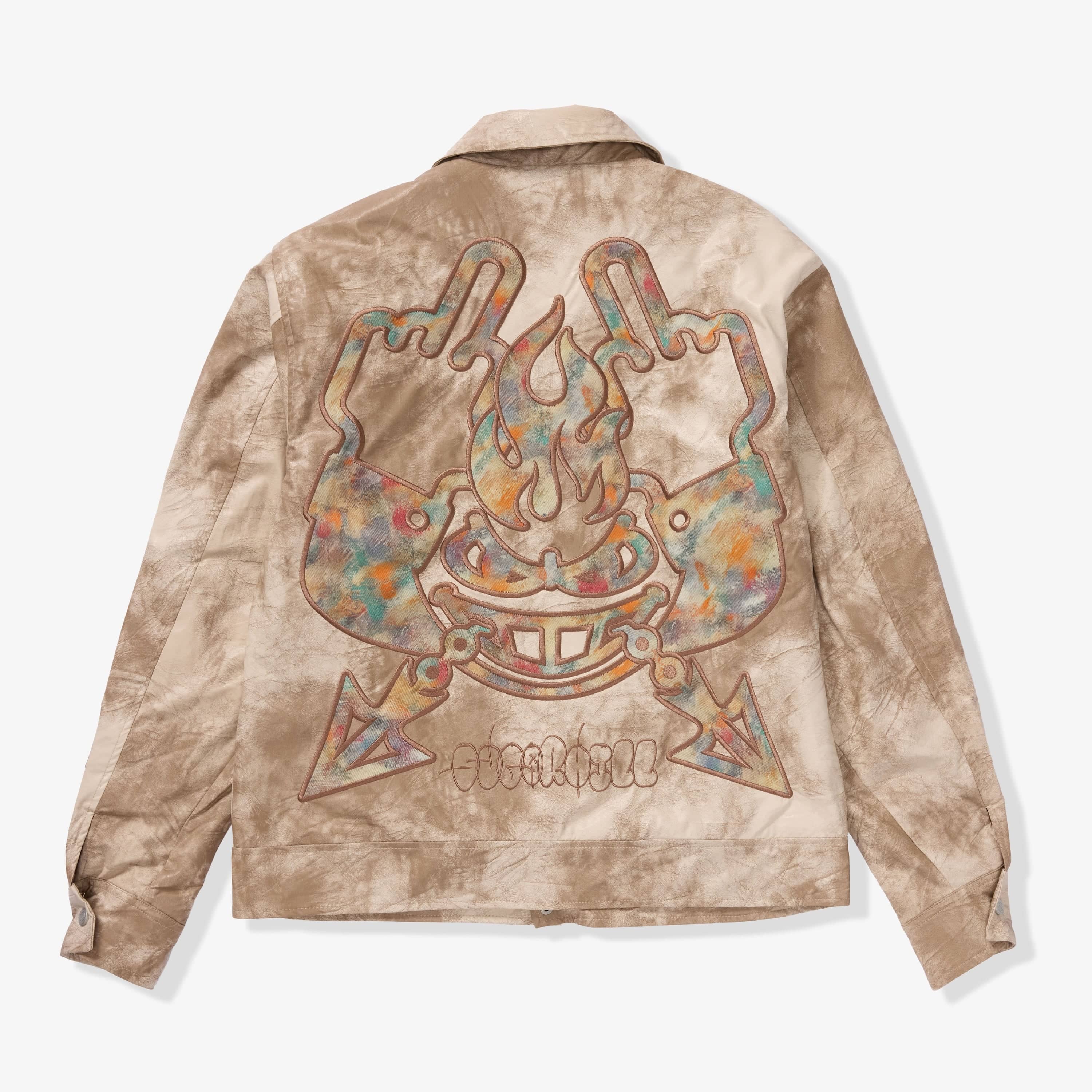 "Franz" Leather Jacket (cracked beige)