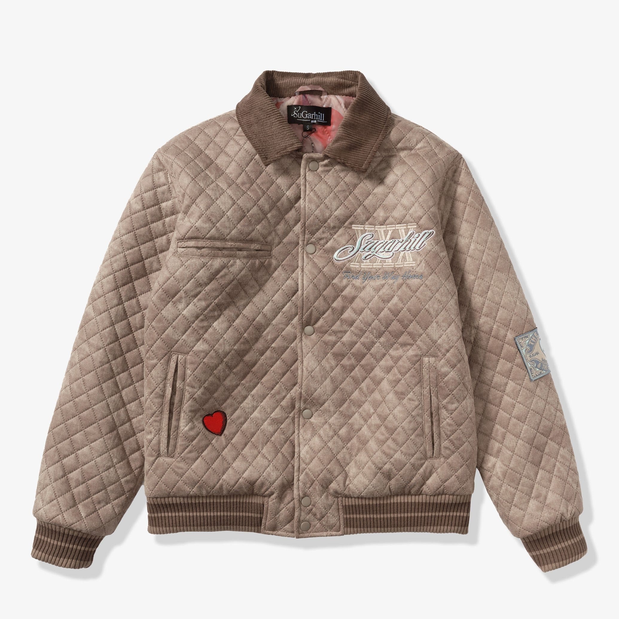 "The Heart" Quilted Jacket (beige)