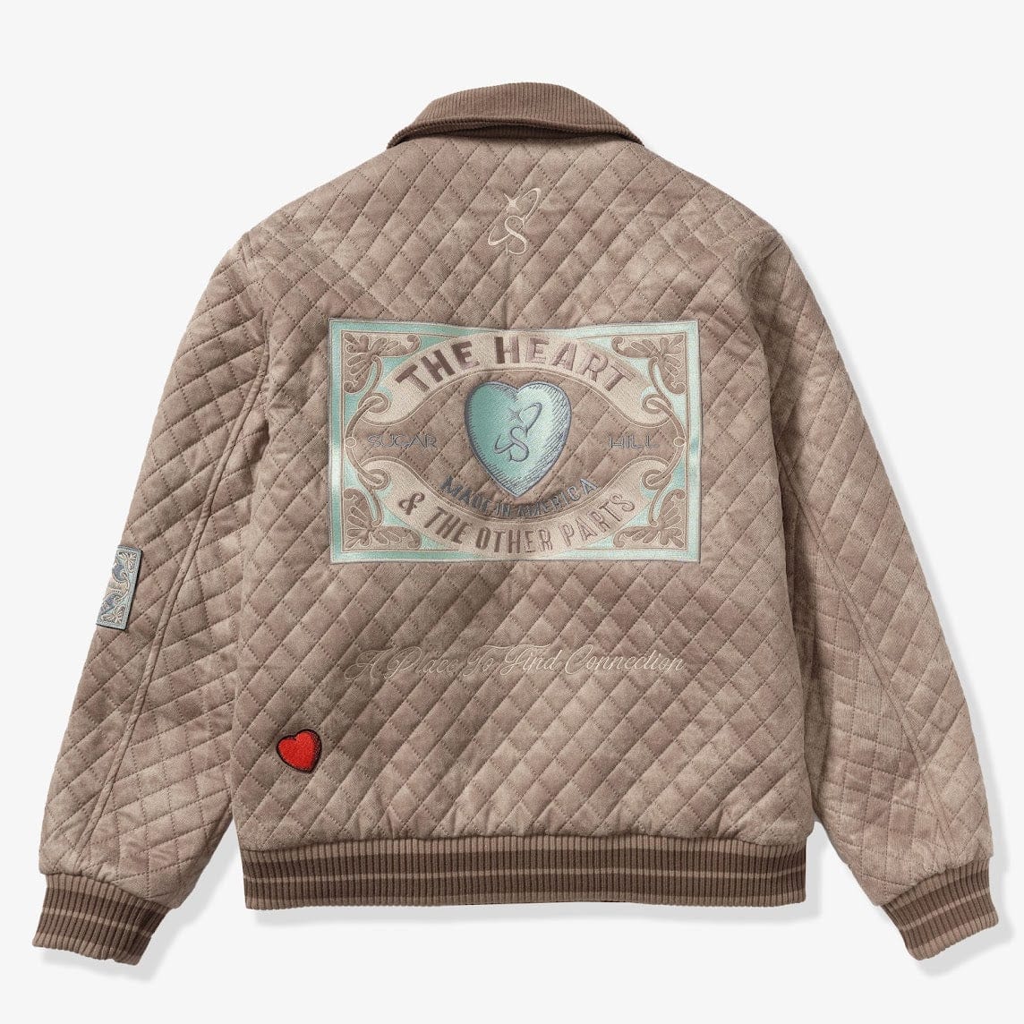 "The Heart" Quilted Jacket (beige)