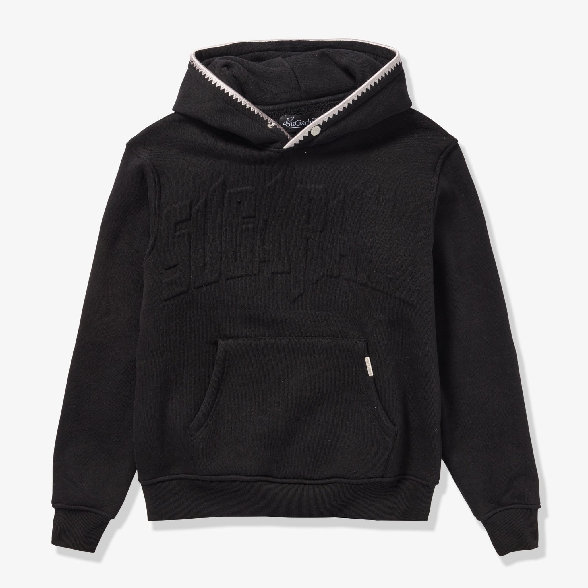 "Staring" Embossed Hoodie (black)