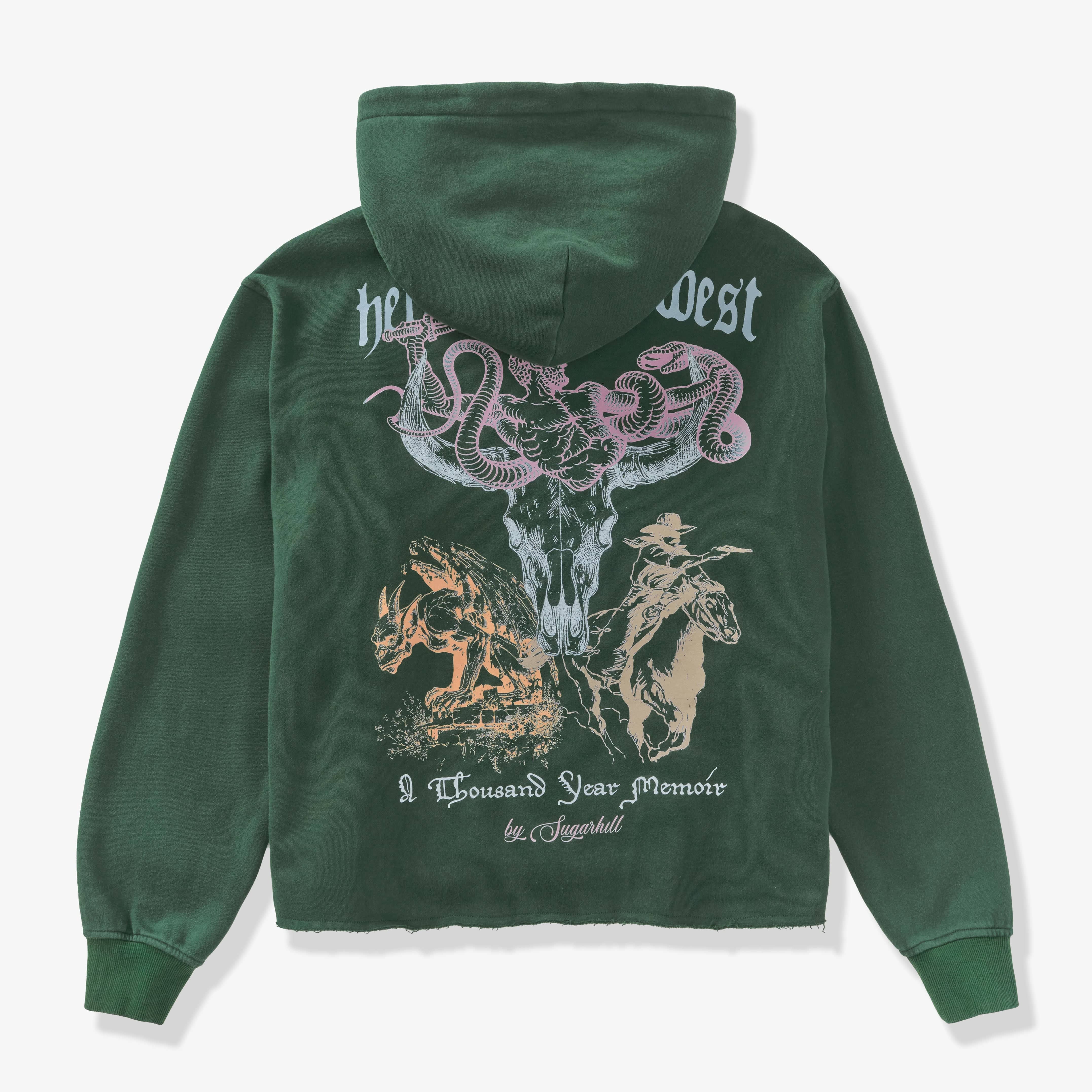 "Memoir" Hoodie (dark green)