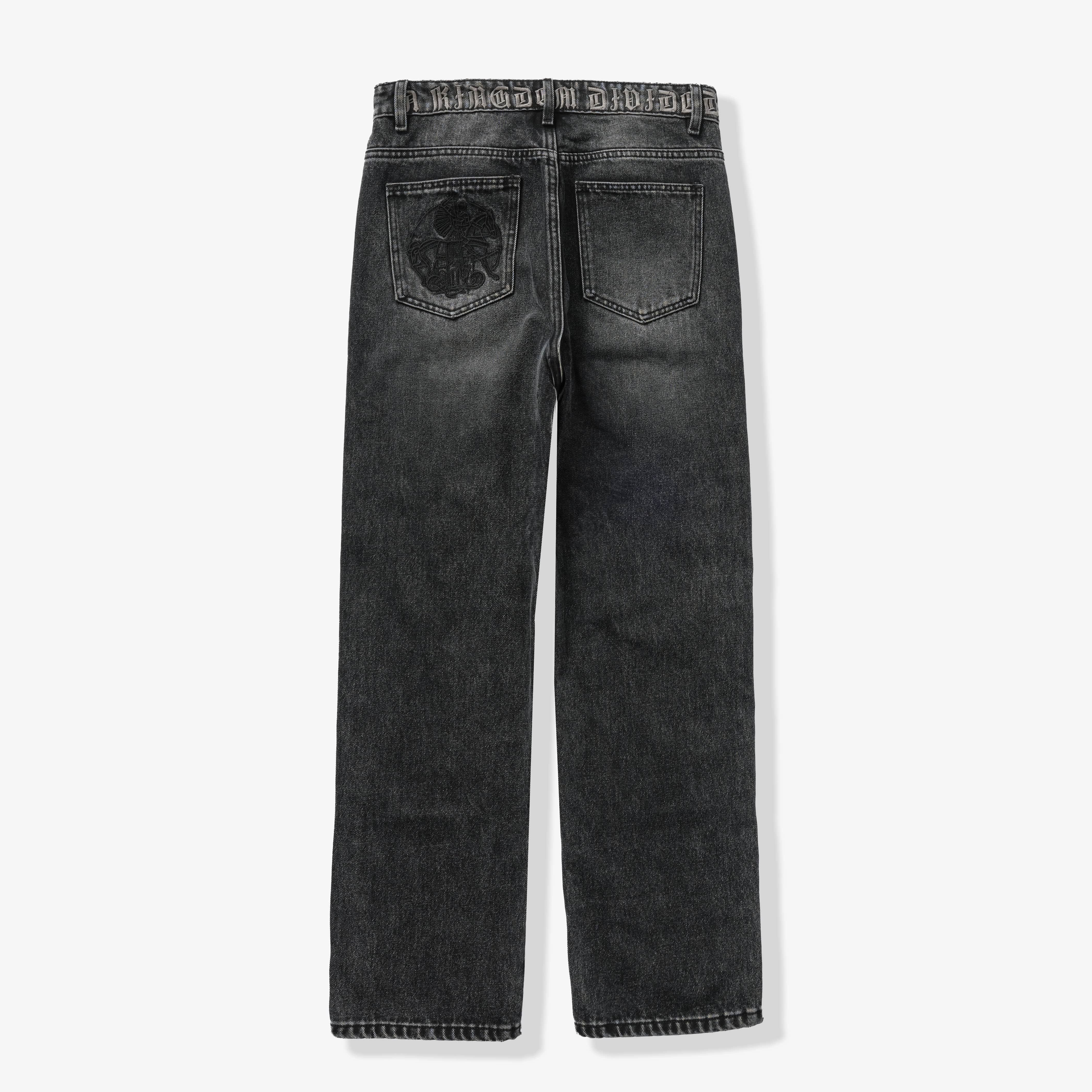 "Carloman" Relaxed-Fit Jeans (black wash)