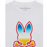 Kids Psycho Bunny Guy Graphic Tee (White) B0U107Y1PC