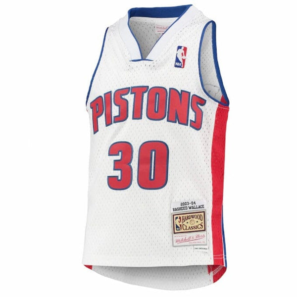 Boys Mitchell & Ness Nba Detroit Pistons Wallace Rasheed Jersey (White)