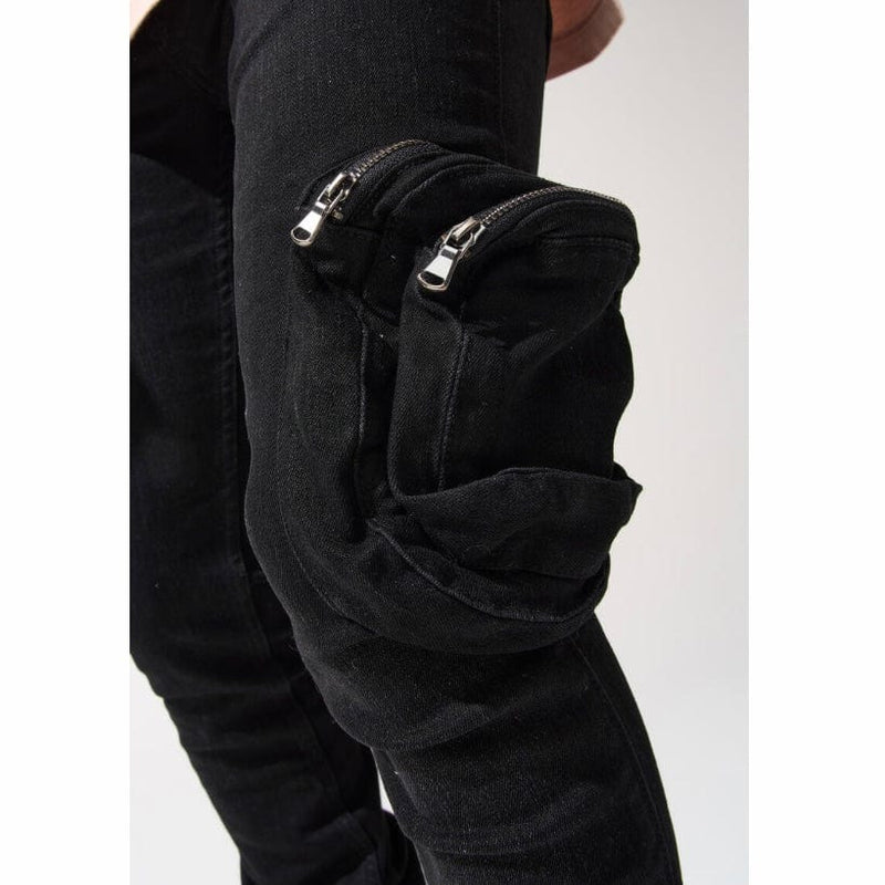 Serenede Dua Stacked Jeans (Black) DUA-WASHED