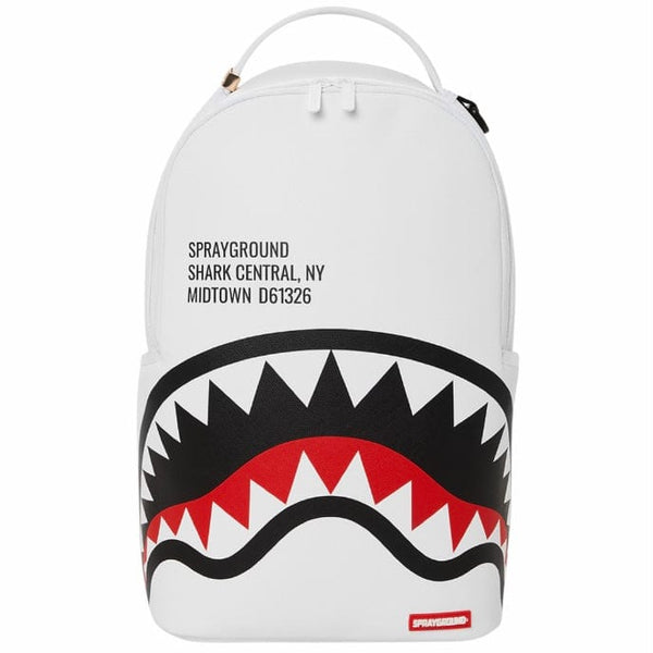 Sprayground Shark Central 2.0 White DLXV Backpack