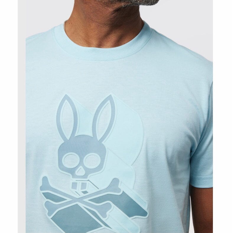 Psycho Bunny Dayton Graphic Tee (Seafoam) B6U232Y1PC