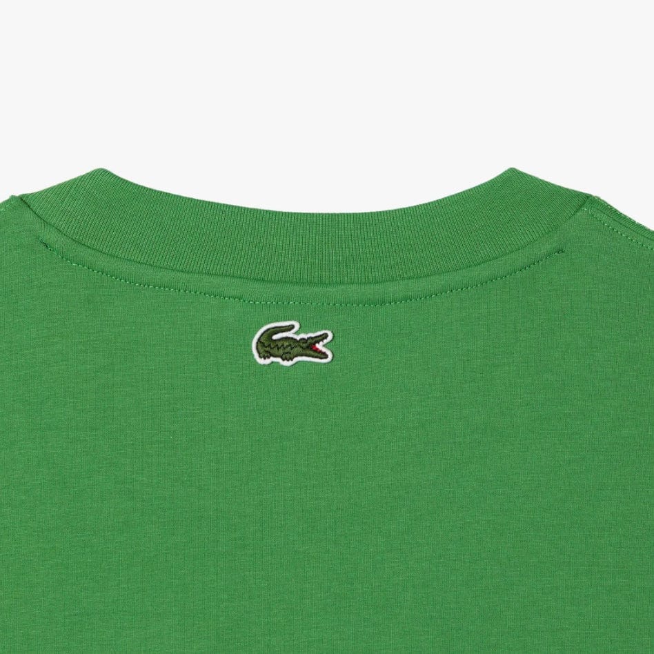 Lacoste Crew Neck Loose Fit Crocodile Print T Shirt (Green) TH5511-51