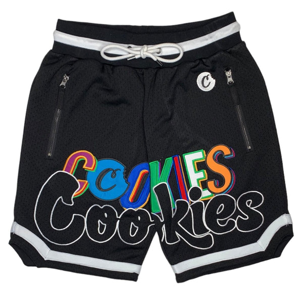 Cookies On The Block Athletic Mesh Short (Black) CM232BKS01