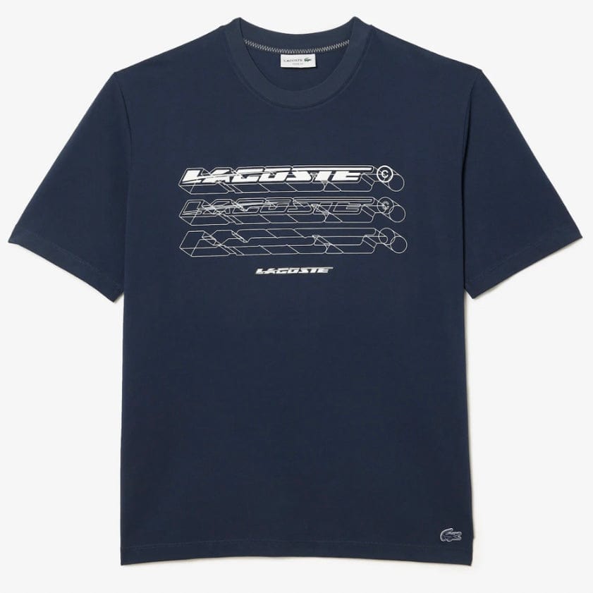 Lacoste Loose Fit Organic Cotton Piqué T Shirt (Blue) TH5529-51