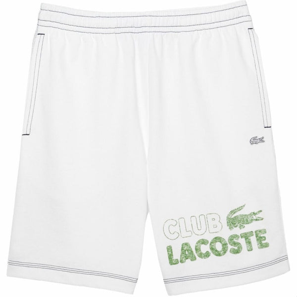 Lacoste Embossed Drawcord French Terry Club Short (White) GH5638-51