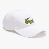 Lacoste Unisex Adjustable Organic Cotton Twill Cap (White) RK9871-51