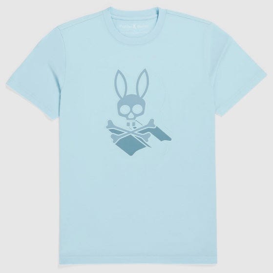 Psycho Bunny Dayton Graphic Tee (Seafoam) B6U232Y1PC