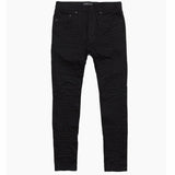 Purple Brand Low Rise Skinny Jean (Black Row) P001-BLKR222