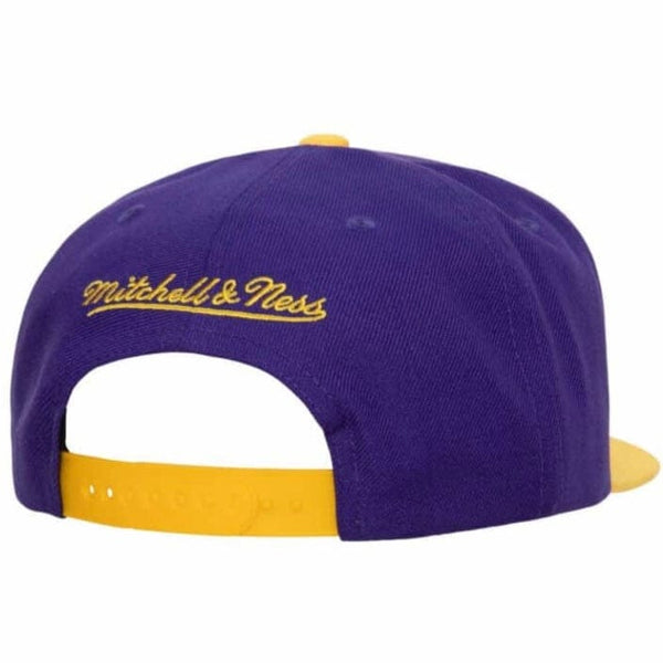 Mitchell & Ness NBA Los Angeles Lakers Crooked Path Snapback (Purple)