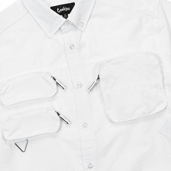 Cookies Key Largo SS Woven Shirt (White) CM232WST03