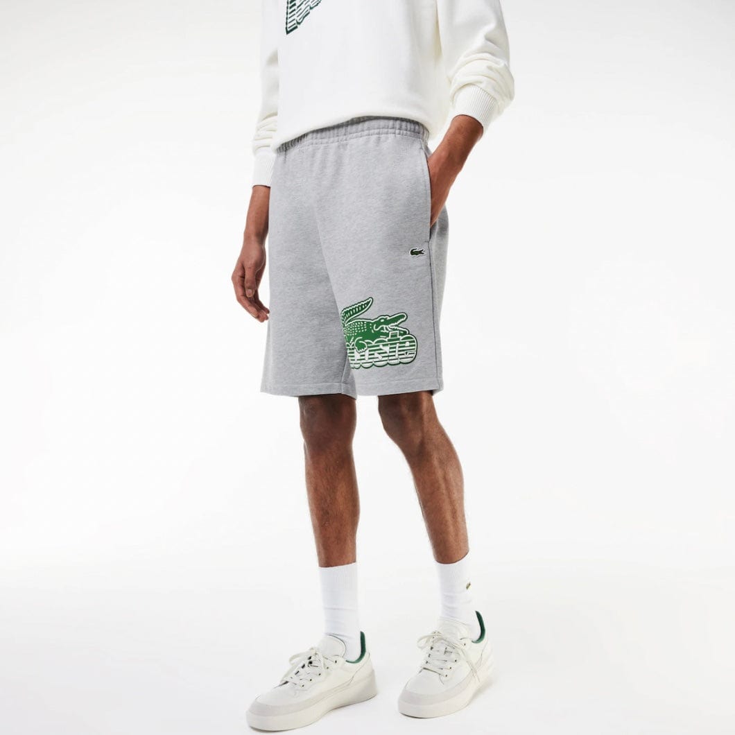 Lacoste Unbrushed Cotton Fleece Short (Grey Chine) GH5086-51