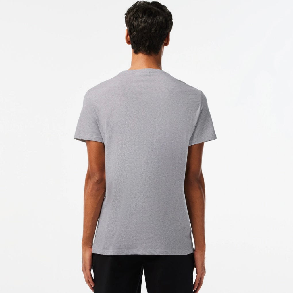 Lacoste Crew Neck Pima Cotton Jersey T Shirt (Grey Chine) TH6709-51