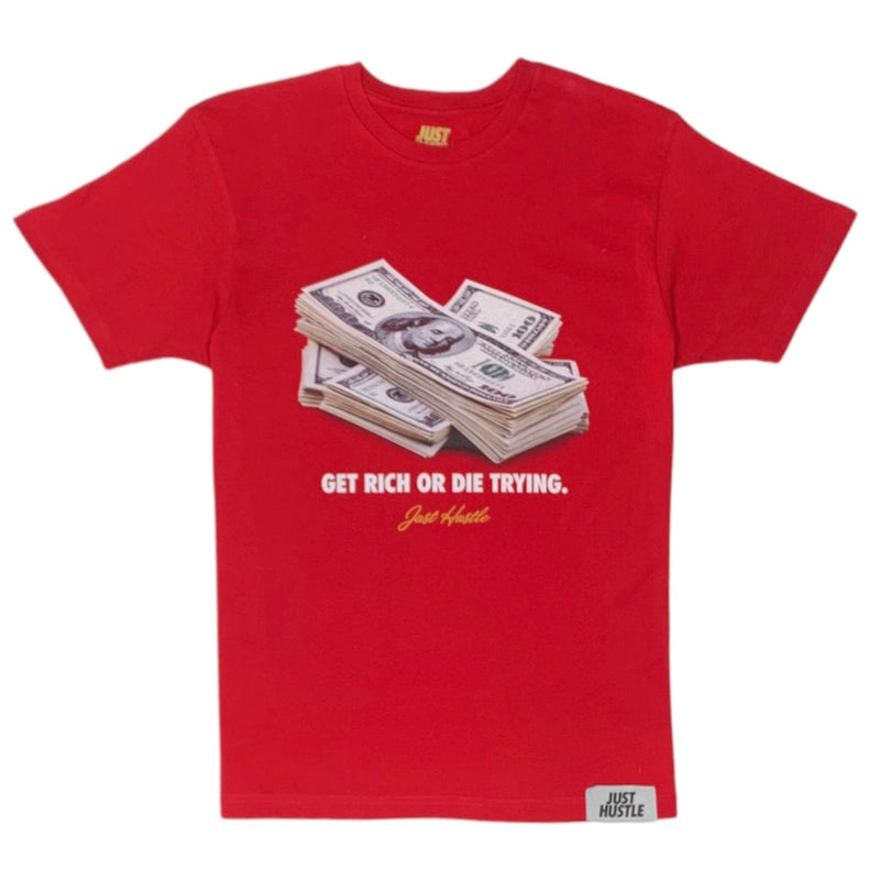 Just Hustle Get Rich Trying (Red) - 06192019