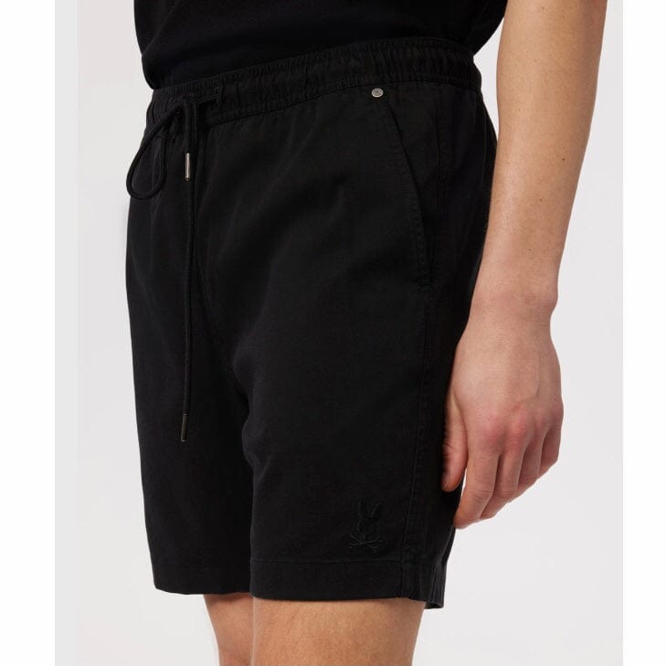 Psycho Bunny Willis Stretch Tencel Short (Black) B6R239Y1WB