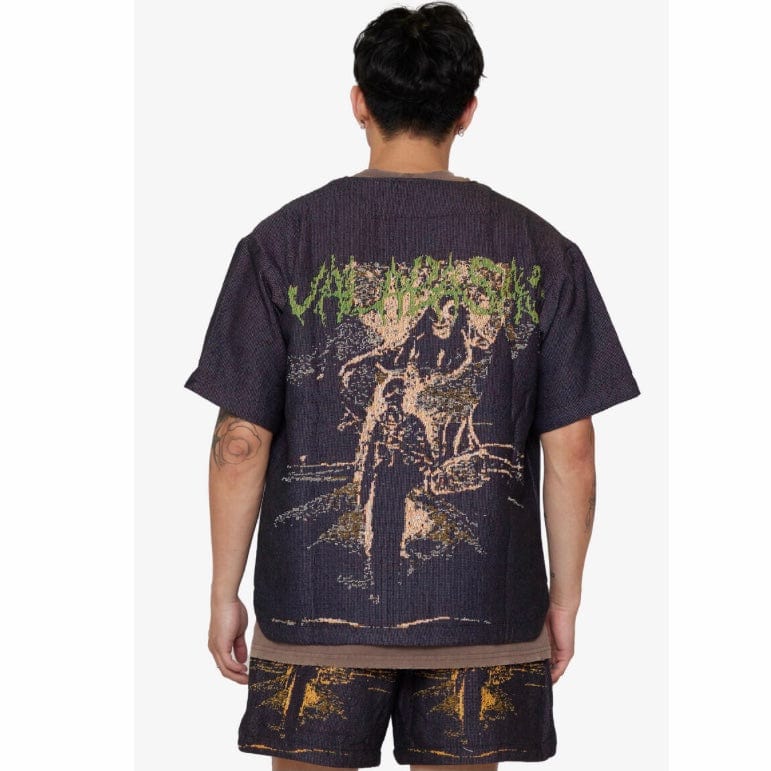 Valabasas Ghost Hand Tapestry Shirt (Purple) VLBS022302