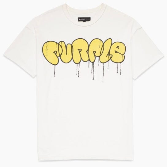 Purple Brand Puff Drip T Shirt (White) P101-JWDT223