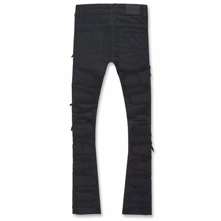 Kids Jordan Craig Stacked Python Denim (Jet Black) JTF1130AK