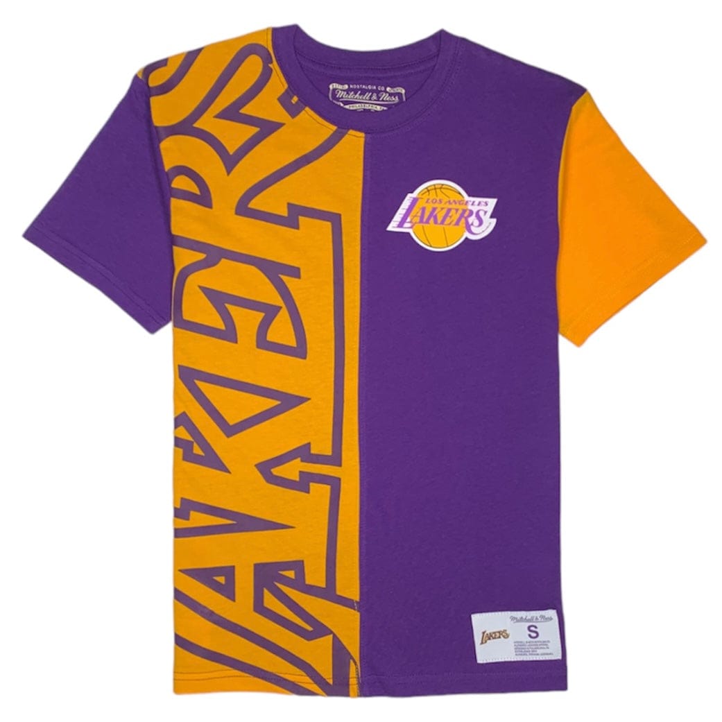 Kids Mitchell & Ness LA Lakers SS Fashion Tee (Purple/Yellow) 9N2B7NAJL-LAK