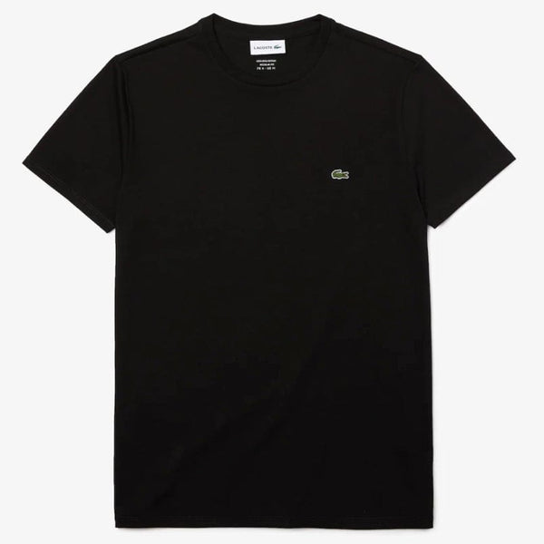 Lacoste Crew Neck Pima Cotton Jersey T Shirt (Black) TH6709-51