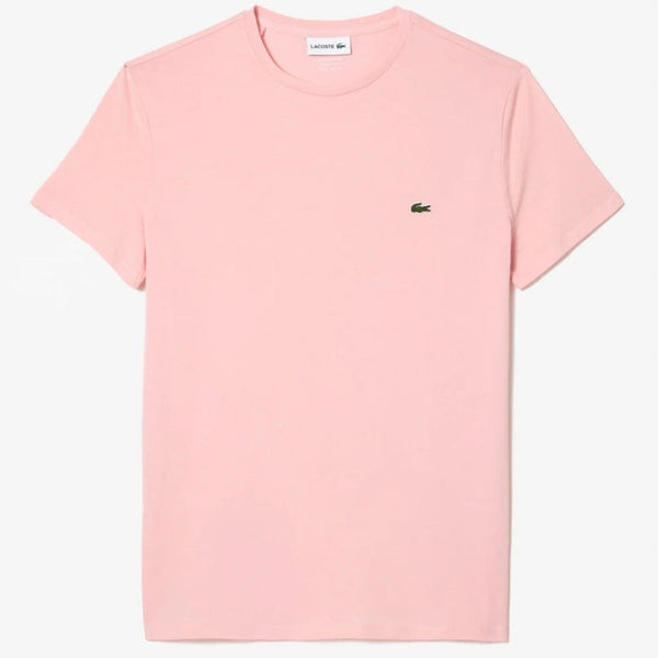 Lacoste Crew Neck Pima Cotton Jersey T Shirt (Light Pink) TH6709-51
