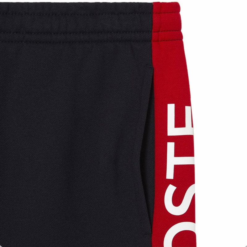 Lacoste Brushed Fleece Side Logo Short (Navy Blue/Red) GH8368-51
