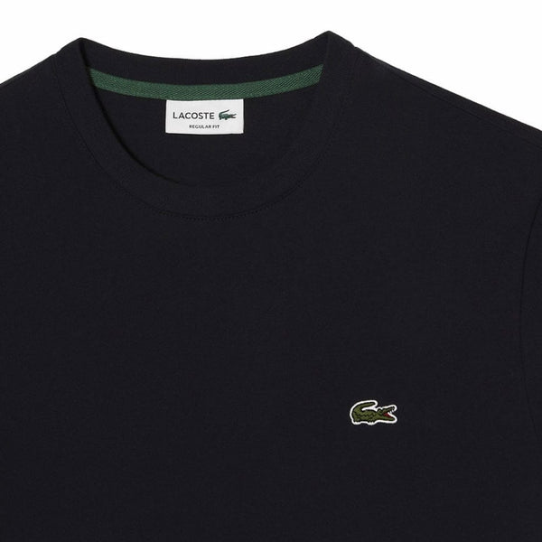 Lacoste Front Logo T Shirt (Navy Blue/Red) TH8372-51