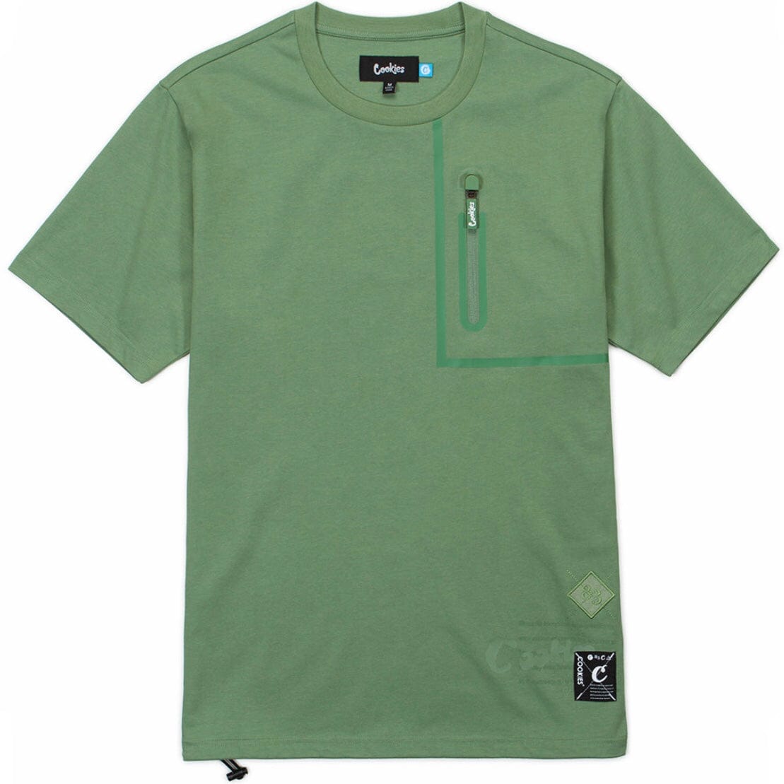 Cookies Key Largo Dri Fit Jersey SS Pocket Knit (Light Olive) CM232KST14