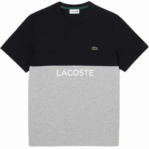 Lacoste Front Logo T Shirt (Navy Blue/Grey Chine) TH8372-51