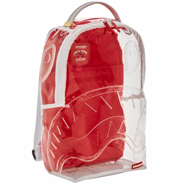 Sprayground Embossed Sharks In Paris Clarity Backpack