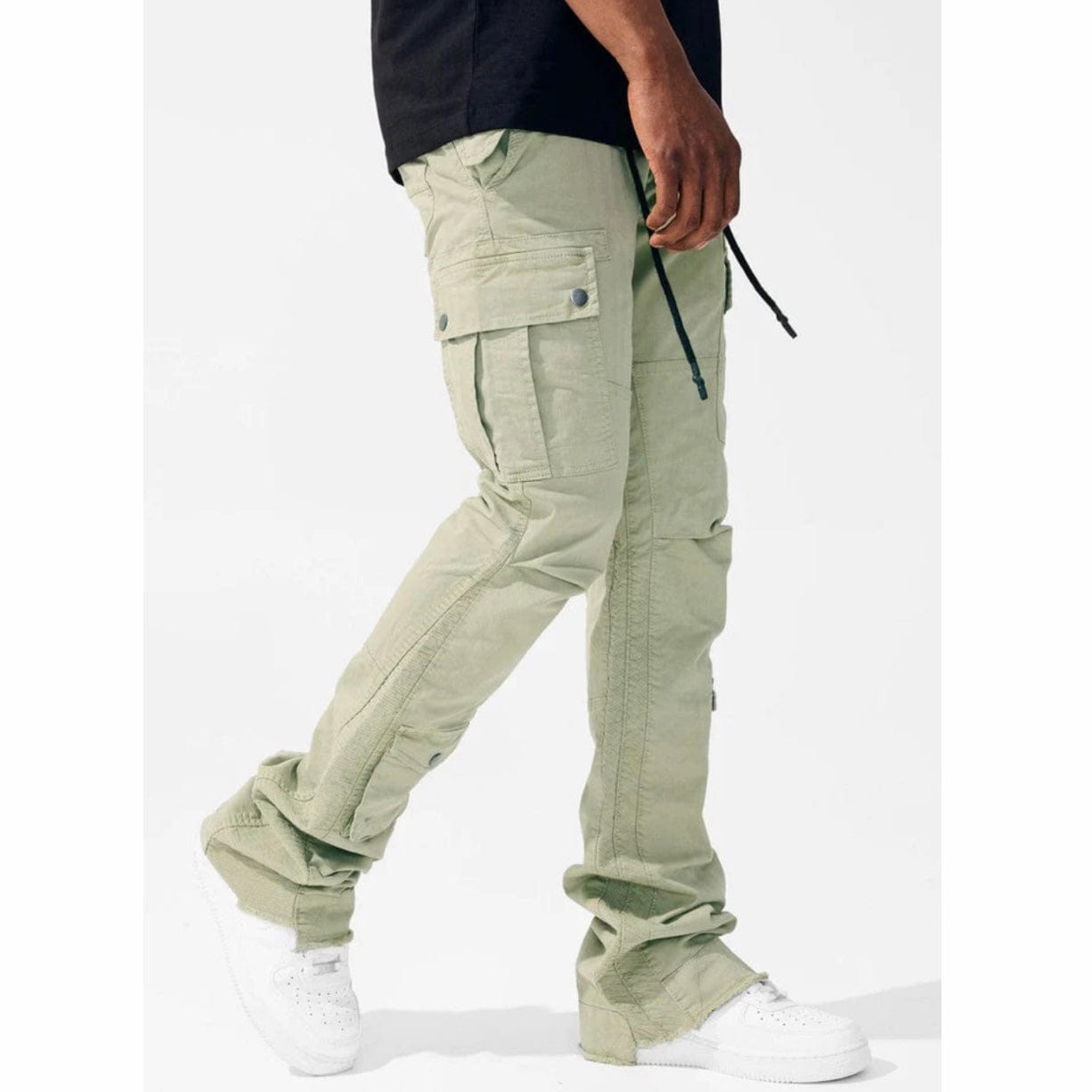 Jordan Craig Sean Stacked Flare Flight Cargo Pants (Sage) JTF216